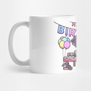 Kawaii Dog Birthday Party Mug